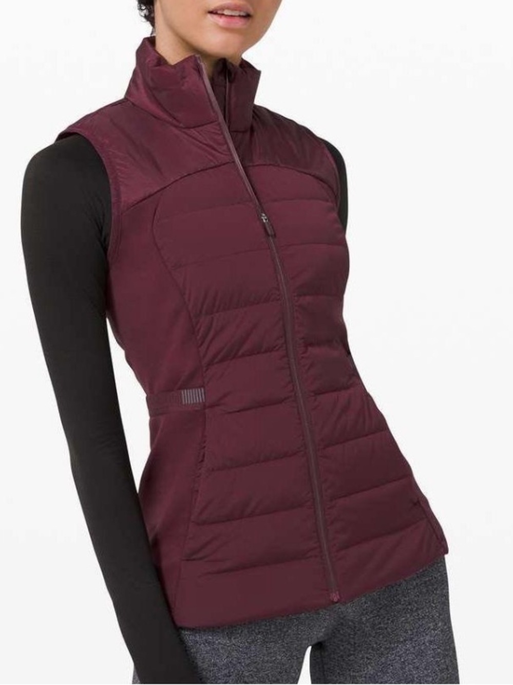lululemon athletica Down For It All Quilted Puffer Vest in Deep Wine